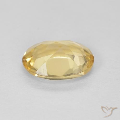 Berilo Dorado claro natural de 1.15 ct, Ovalada, VVS-VS
