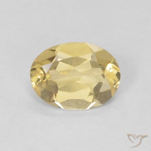 1.06ct Natural Dorado claro Berilo, Ovalada, VVS-VS