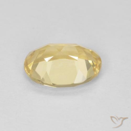 Berilo Dorado claro natural de 1.06 ct, Ovalada, VVS-VS
