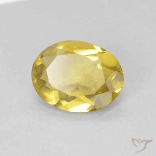 1.09ct Natural Amarillo-dorado claro Berilo, Ovalada, VVS-VS