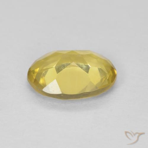 Berilo Amarillo-dorado claro natural de 1.09 ct, Ovalada, VVS-VS