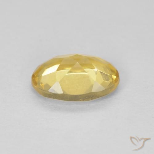 Berilo Dorado claro natural de 0.73 ct, Ovalada, VVS-VS