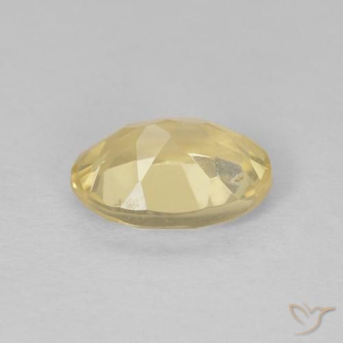 Berilo Amarillo claro natural de 1.10 ct, Ovalada, VVS-VS