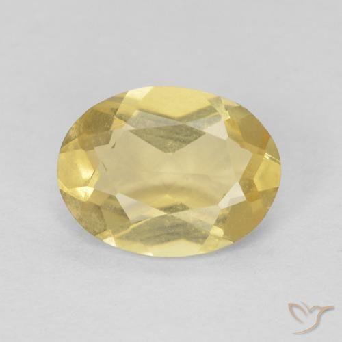 1.05ct Natural Amarillo-dorado claro Berilo, Ovalada, VVS-VS