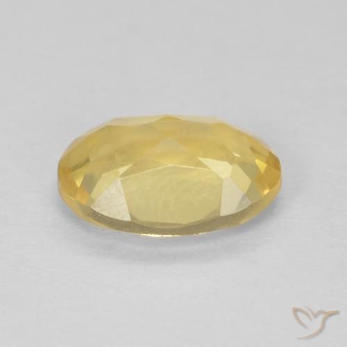 Berilo Amarillo-dorado claro natural de 1.05 ct, Ovalada, VVS-VS