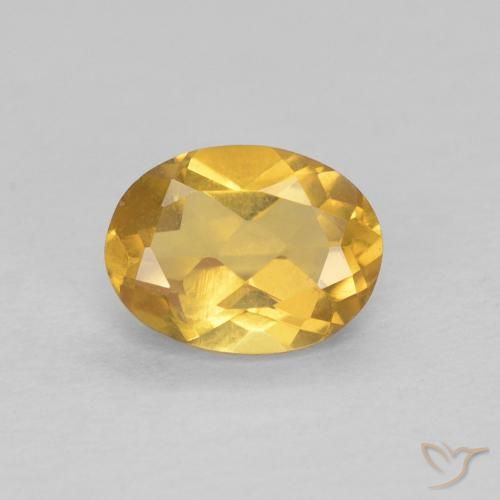 0.76ct Natural Dorado Berilo, Ovalada, VVS-VS