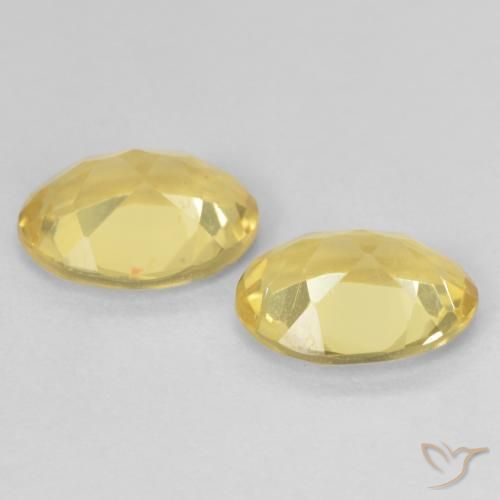 Gemas de Berilo Amarillo claro natural de 2.04 ct, Ovalada, VVS-VS