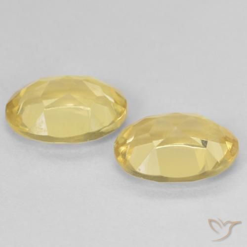 Gemas de Berilo Dorado claro natural de 2.17 ct, Ovalada, VVS-VS