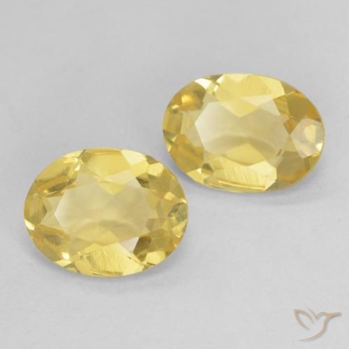 Gemas de Berilo Amarillo-dorado claro natural de 2.00 ct, Ovalada, VVS-VS