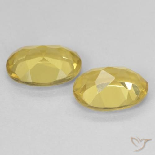 Gemas de Berilo Amarillo claro natural de 2.30 ct, Ovalada, VVS-VS