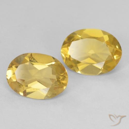 Gemas de Berilo Amarillo púrpura natural de 2.15 ct, Ovalada, VVS-VS