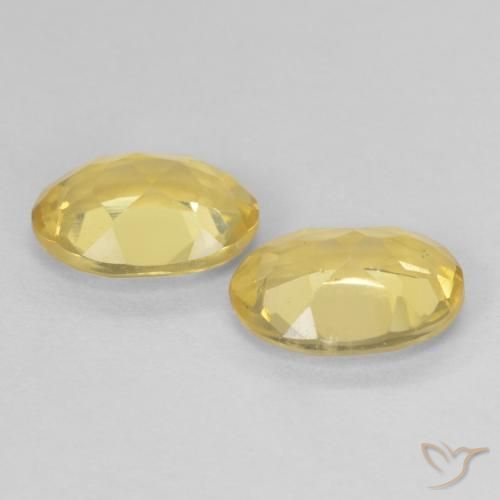 Gemas de Berilo Amarillo claro natural de 2.23 ct, Ovalada, VS
