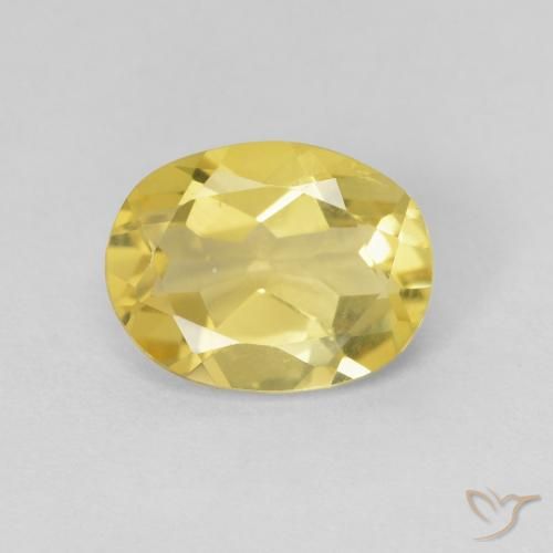1.49ct Natural Amarillo-dorado claro Berilo, Ovalada, VVS-VS