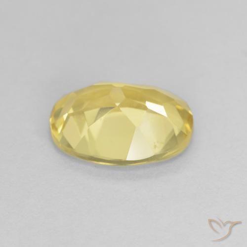Berilo Amarillo-dorado claro natural de 1.49 ct, Ovalada, VVS-VS