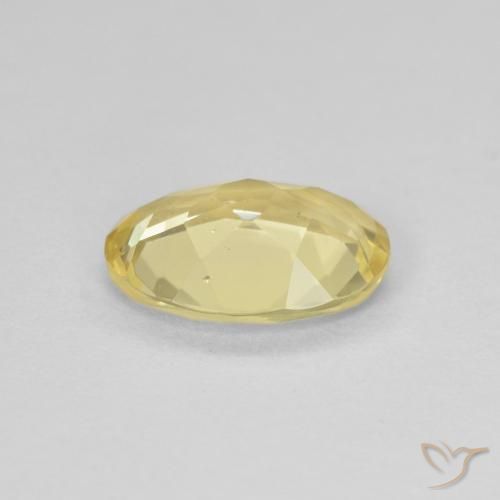 Berilo Amarillo claro natural de 1.22 ct, Ovalada, VVS-VS