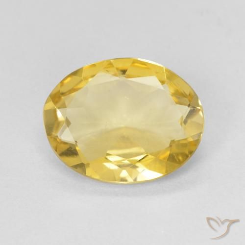 1.73ct Natural Dorado claro Berilo, Ovalada, VVS-VS