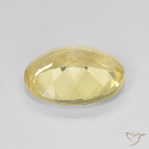 Berilo Amarillo claro natural de 2.39 ct, Ovalada, VVS-VS