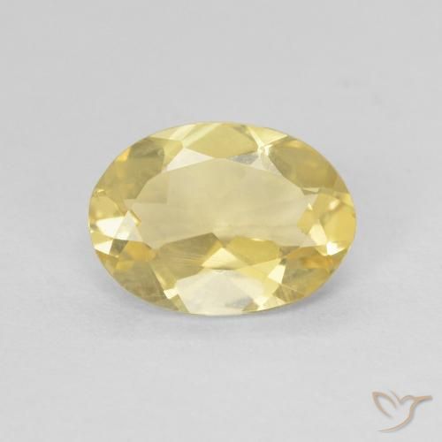 1.46ct Natural Amarillo-dorado claro Berilo, Ovalada, VVS-VS