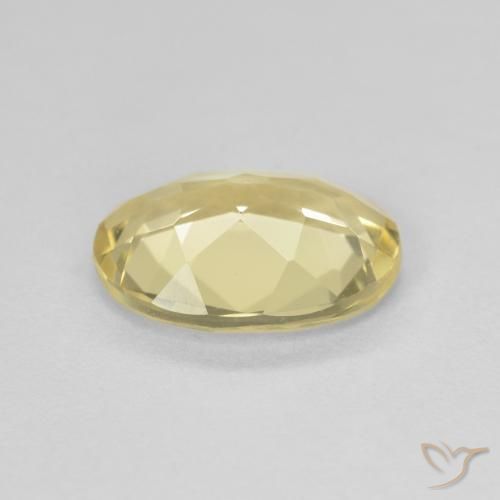 Berilo Amarillo-dorado claro natural de 1.50 ct, Ovalada, VVS-VS