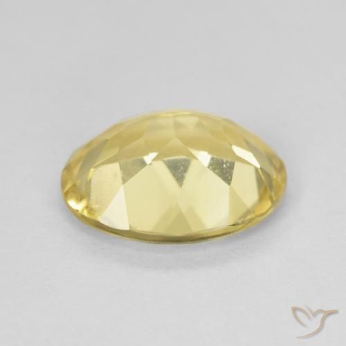 Berilo Amarillo-dorado claro natural de 2.15 ct, Ovalada, VVS-VS