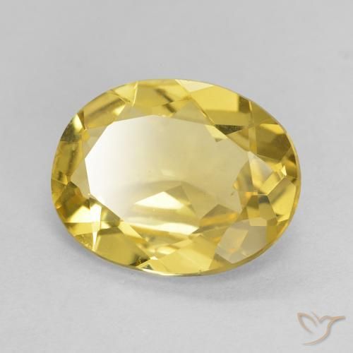 Berilo Amarillo claro natural de 2.38 ct, Ovalada, VVS-VS
