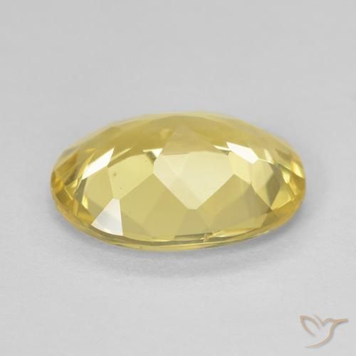 Berilo Amarillo claro natural de 2.38 ct, Ovalada, VVS-VS
