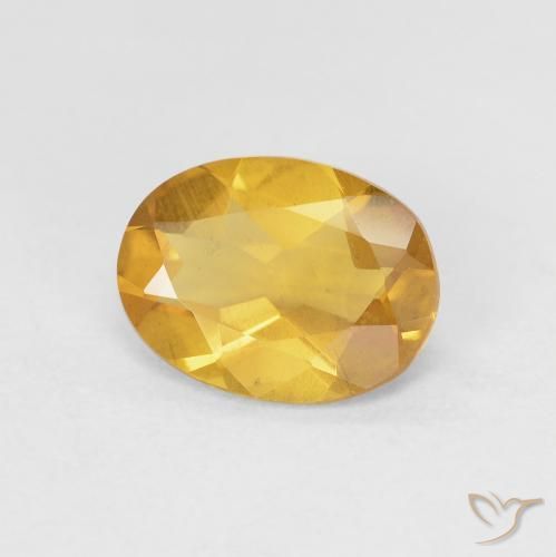 1.32ct Natural Dorado naranja Berilo, Ovalada, VS