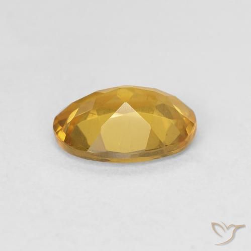 Berilo Dorado naranja natural de 1.32 ct, Ovalada, VS