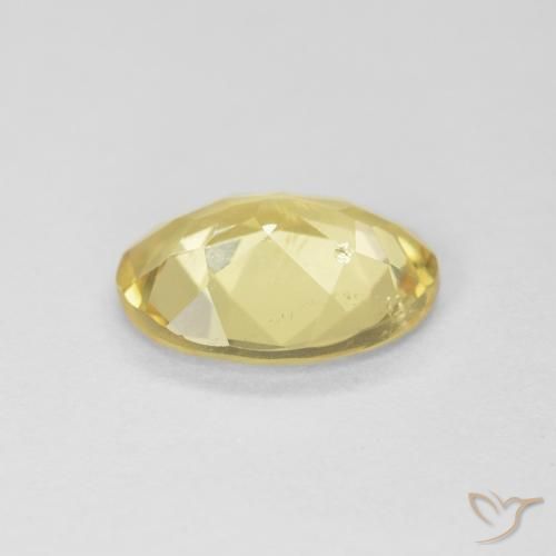 Berilo Amarillo terroso natural de 1.26 ct, Ovalada, VS