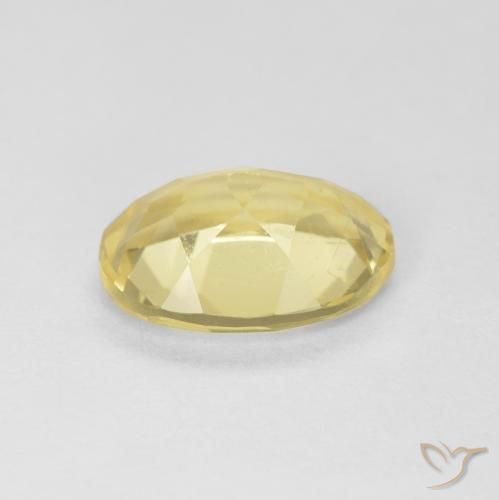 Berilo Amarillo pálido natural de 1.60 ct, Ovalada, VS