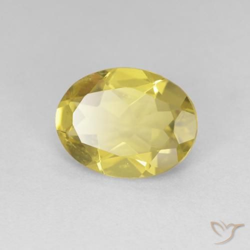 Berilo Amarillo suave natural de 1.34 ct, Ovalada, VS