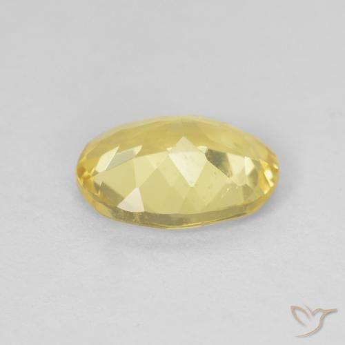 Berilo Amarillo claro natural de 1.45 ct, Ovalada, VS