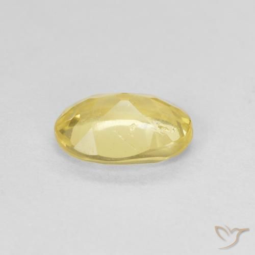 Berilo Amarillo claro natural de 0.75 ct, Ovalada, VS