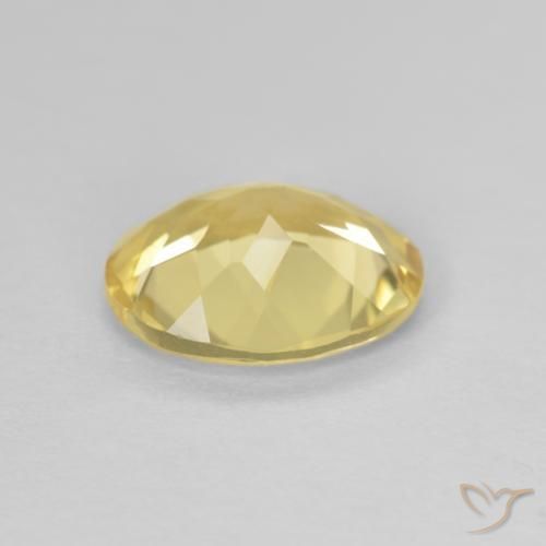 Berilo Amarillo claro natural de 1.84 ct, Ovalada, VVS
