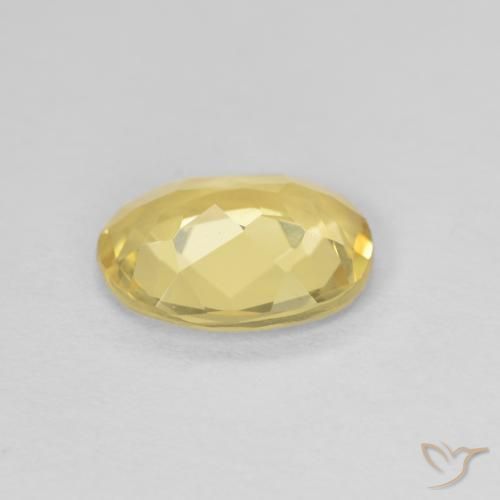 Berilo Amarillo-dorado claro natural de 1.42 ct, Ovalada, VVS