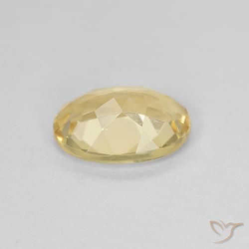Berilo Dorado claro natural de 1.49 ct, Ovalada, VVS