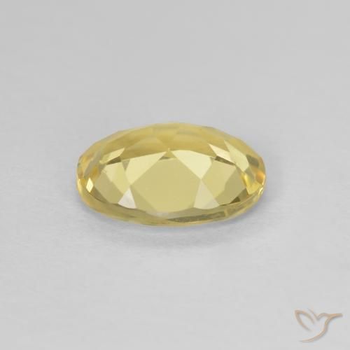 Berilo Dorado claro natural de 1.53 ct, Ovalada, VVS