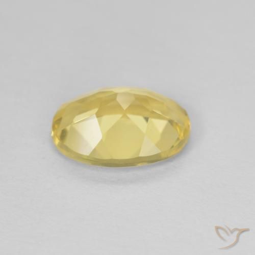 Berilo Dorado claro natural de 1.53 ct, Ovalada, VVS