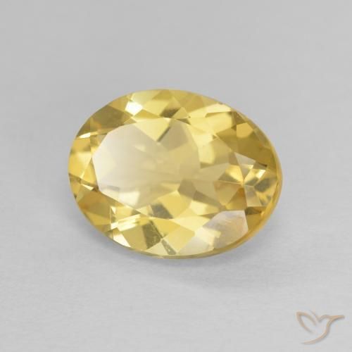 Berilo Amarillo claro natural de 2.19 ct, Ovalada, VVS