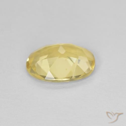 Berilo Amarillo claro natural de 1.33 ct, Ovalada, VVS