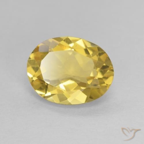 Berilo Amarillo-dorado claro natural de 1.97 ct, Ovalada, VVS