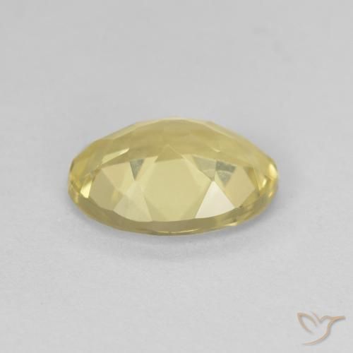 Berilo Amarillo-dorado claro natural de 1.64 ct, Ovalada, VVS