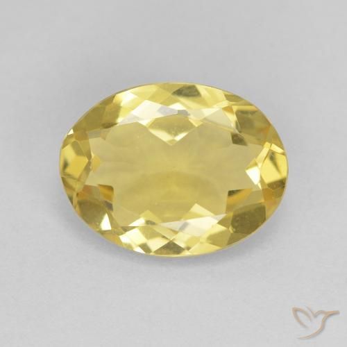 2.09ct Natural Dorado claro Berilo, Ovalada, VVS