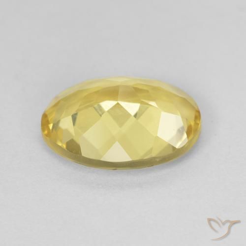 Berilo Dorado claro natural de 2.09 ct, Ovalada, VVS