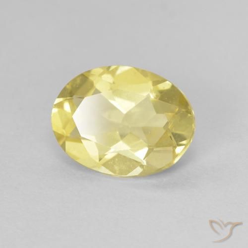 Berilo Amarillo claro natural de 1.43 ct, Ovalada, VVS