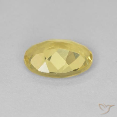 Berilo Dorado claro natural de 1.43 ct, Ovalada, VVS