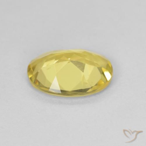 Berilo Dorado claro natural de 1.33 ct, Ovalada, VVS