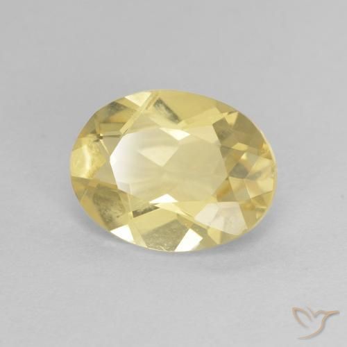 Berilo Amarillo claro natural de 1.70 ct, Ovalada, VVS