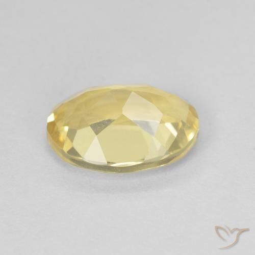 Berilo Amarillo claro natural de 1.70 ct, Ovalada, VVS