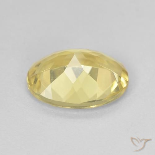 Berilo Amarillo claro natural de 2.03 ct, Ovalada, VVS